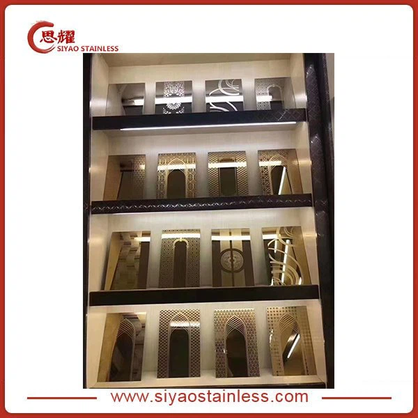 Elevatorplade i rustfrit stål